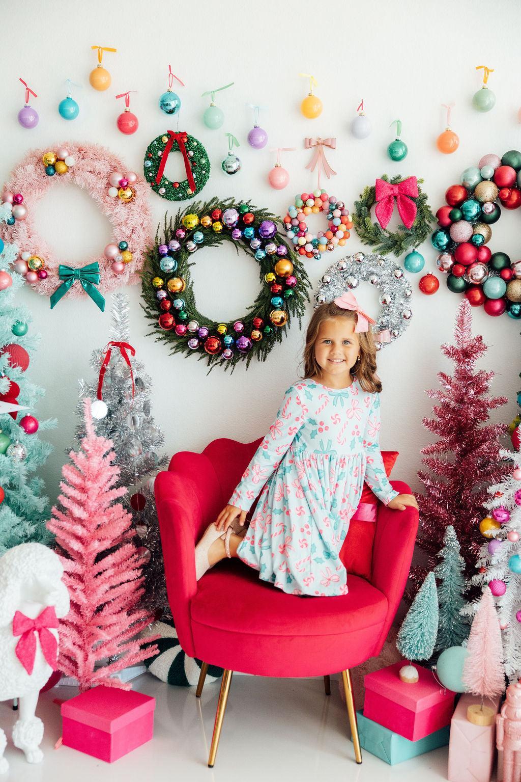 Christmas Cheer L/s Pocket Twirl Dress