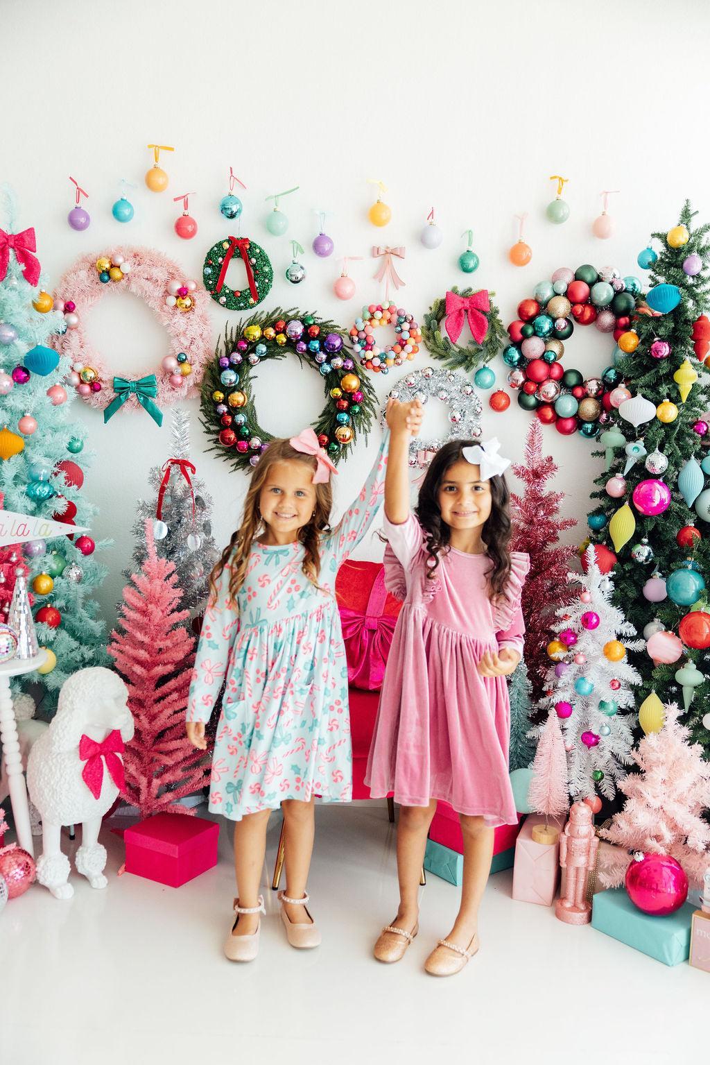 Christmas Cheer L/s Pocket Twirl Dress