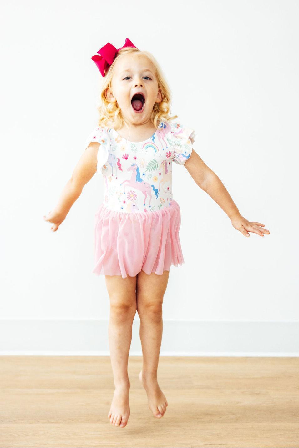 Rainbow Vibes S/s Twirl Leotard