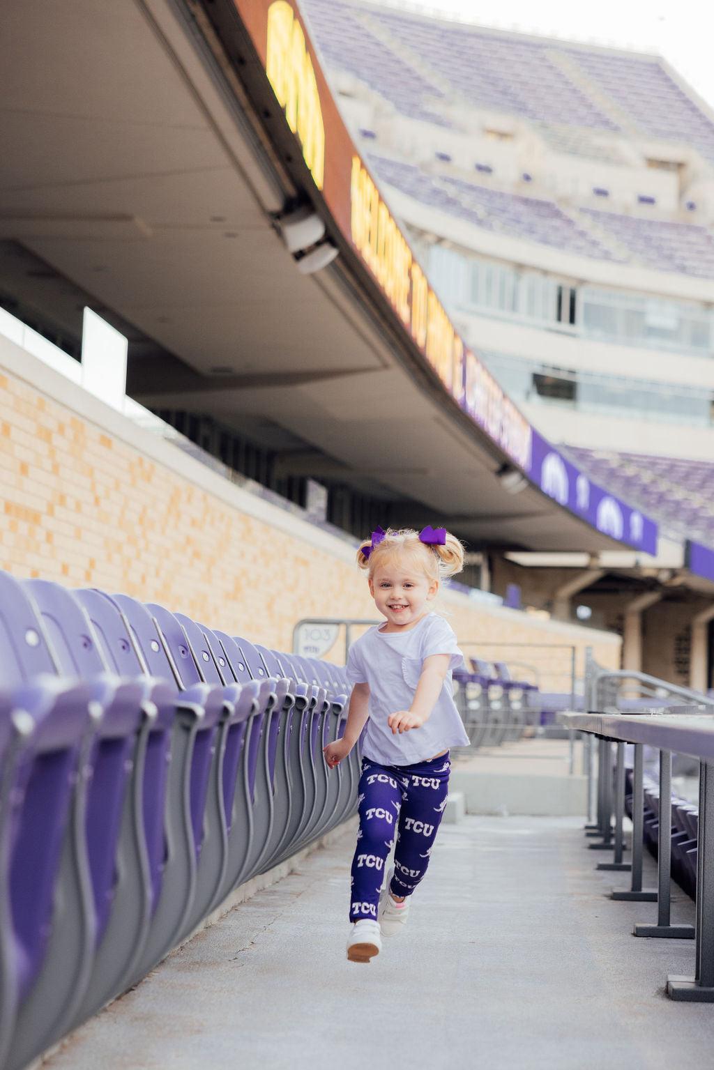 Tcu Purple Frog Leggings