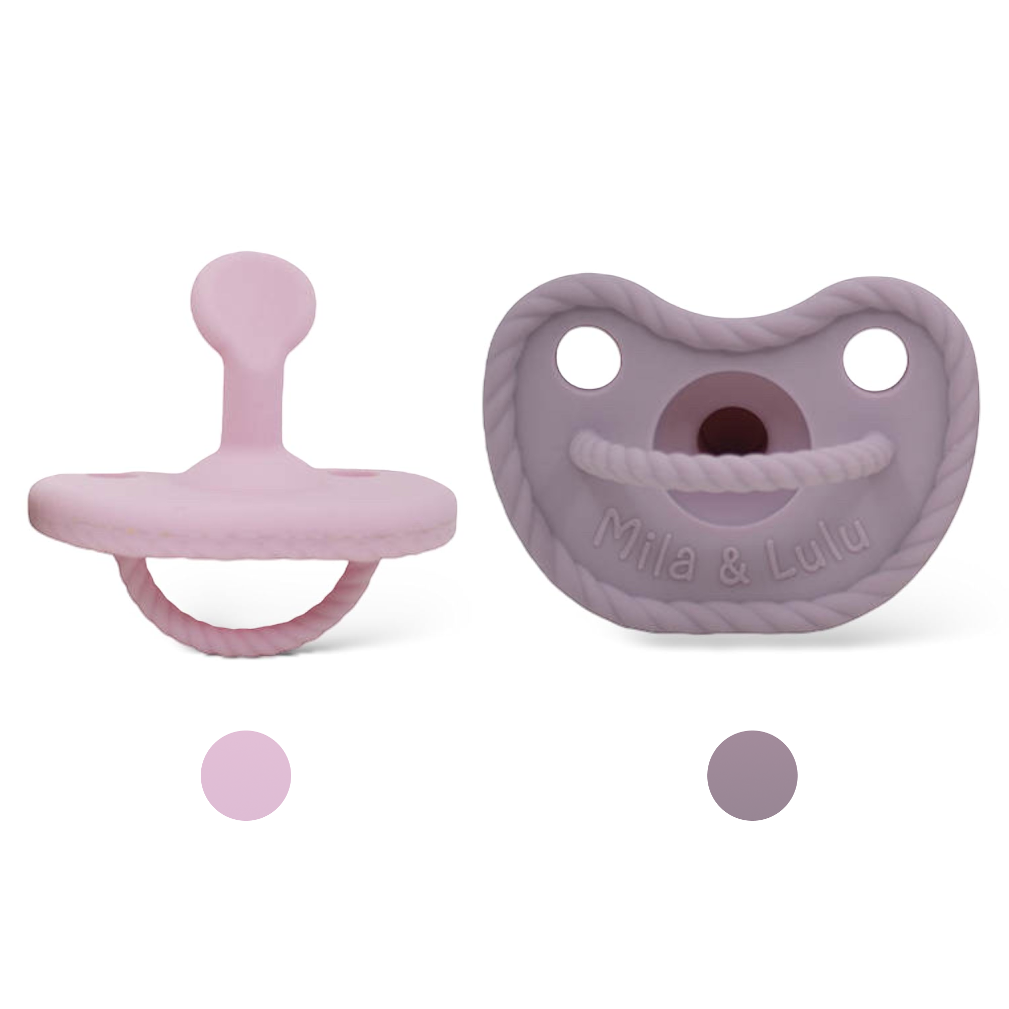 Orthodontic Shape Silicone Baby Pacifiers (set Of 2)