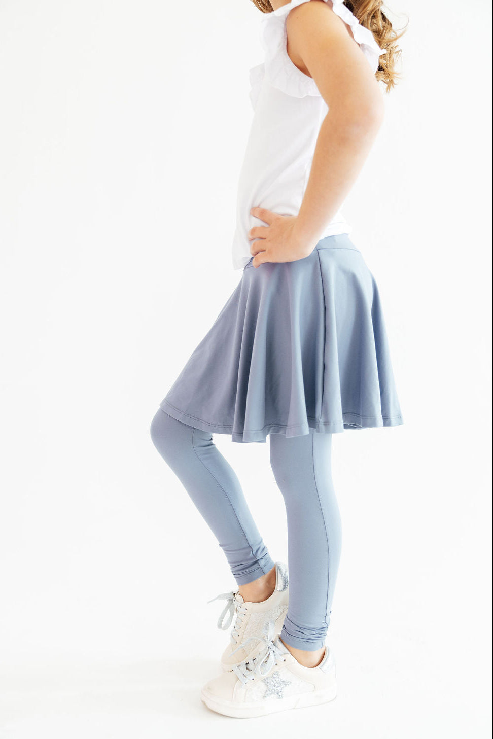 Dusty Blue Twirl Skegging