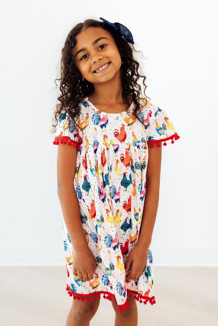 Rooster Pom Pom Dress