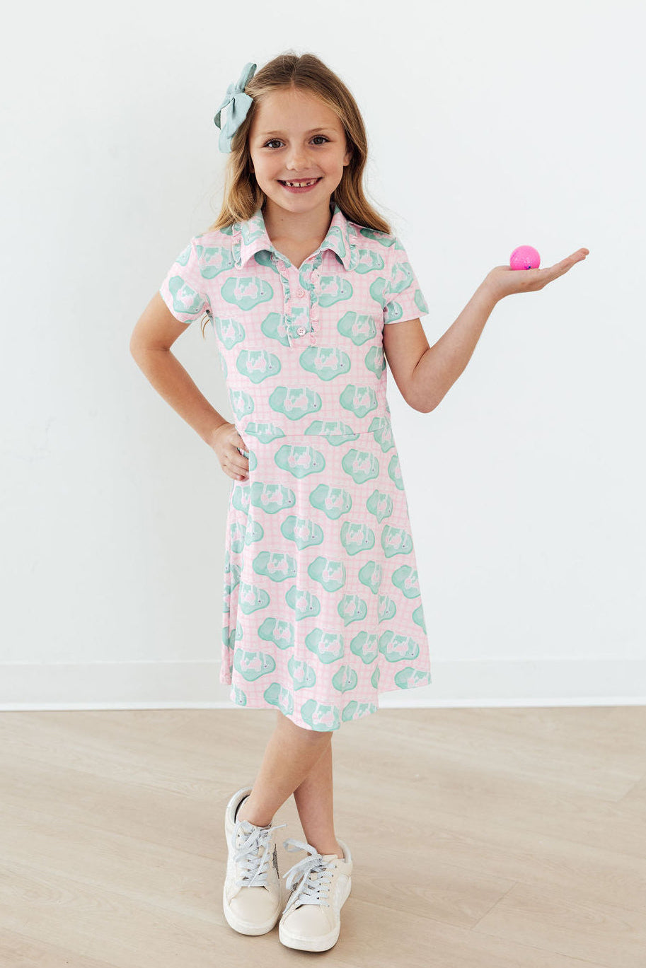 She's On The Green S/s Polo Dress