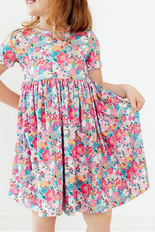 Petal Promises S/s Pocket Twirl Dress