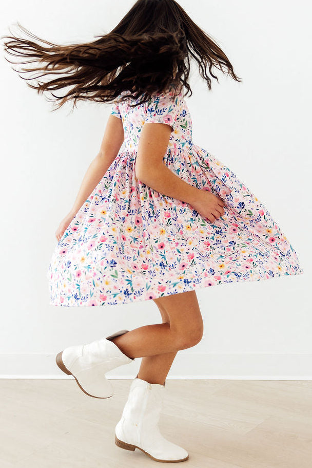 Morning Meadows S/s Pocket Twirl Dress