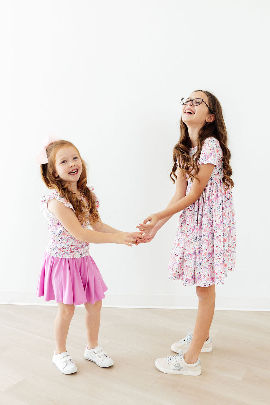 Whimsical Woods S/s Pocket Twirl Dress