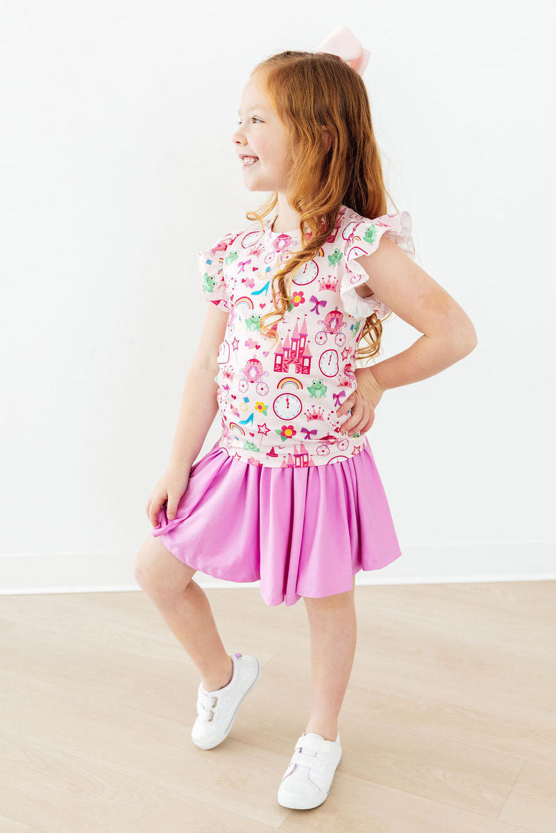 Princess & The Froggie S/s Ruffle Tee