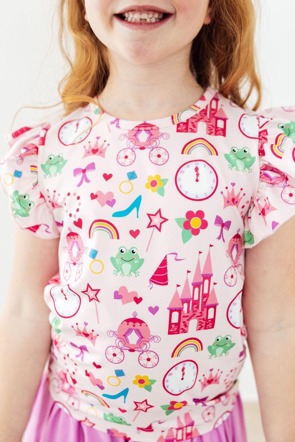 Princess & The Froggie S/s Ruffle Tee