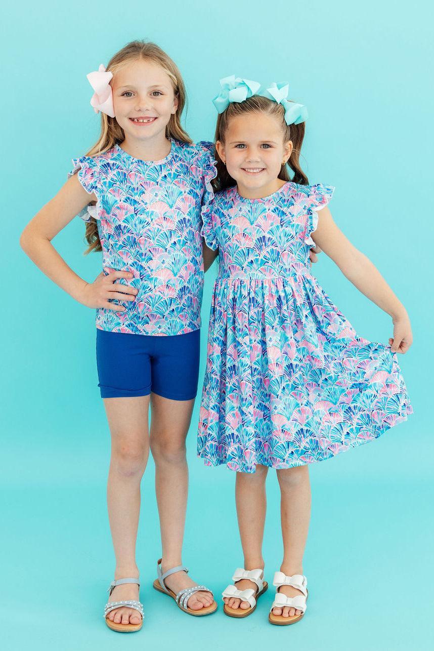 Seaside Shells S/s Ruffle Tee