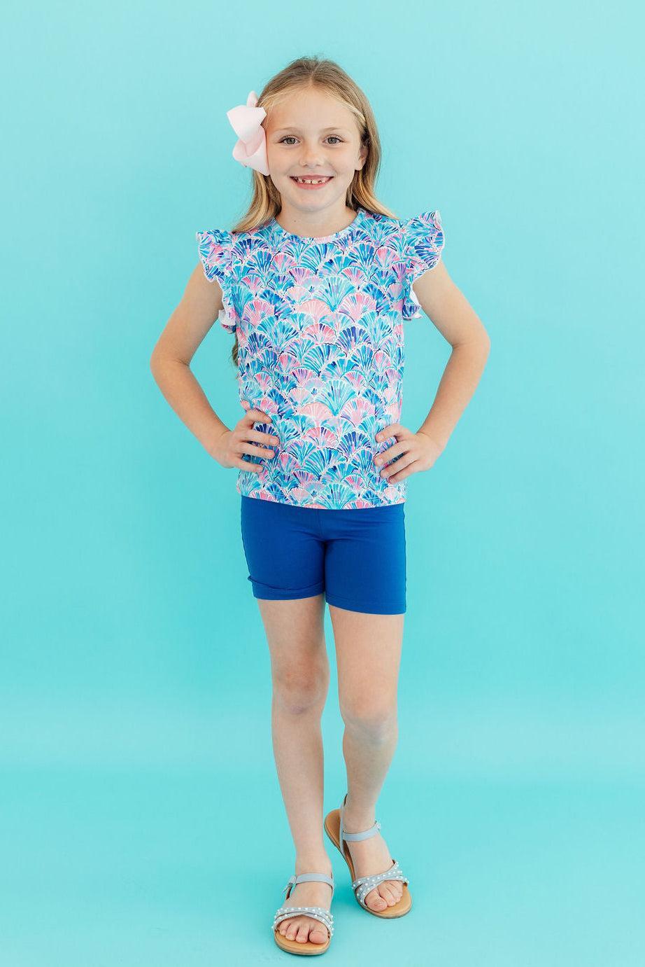 Seaside Shells S/s Ruffle Tee