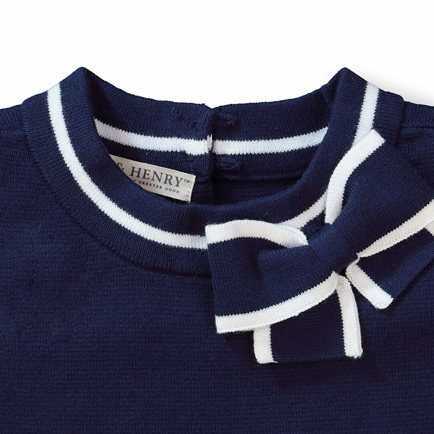 Milano Tipped Short Sleeve Sweater - Baby