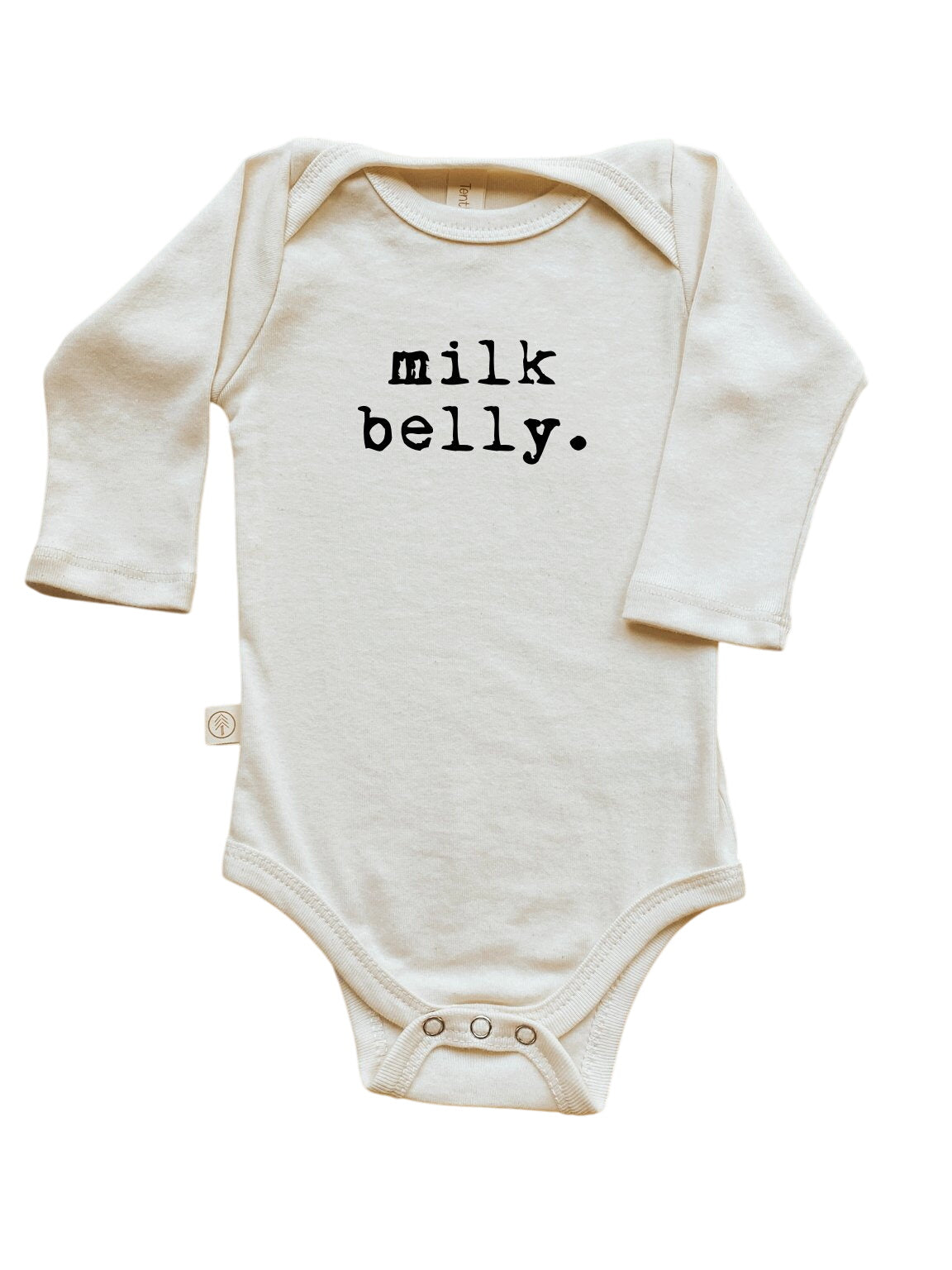 Milk Belly Organic Cotton Baby Bodysuit Long Sleeve
