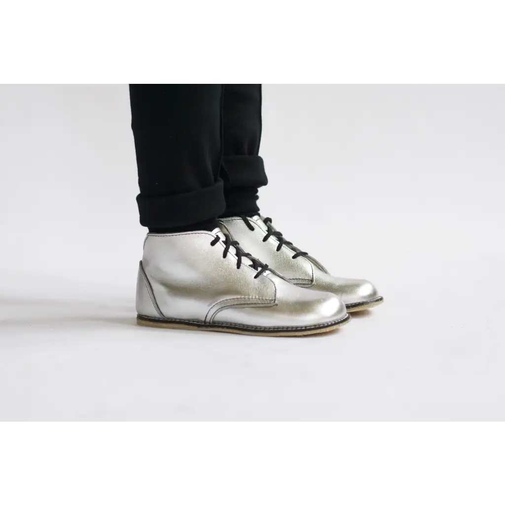 Milo Boot - Silver (leather Sole)