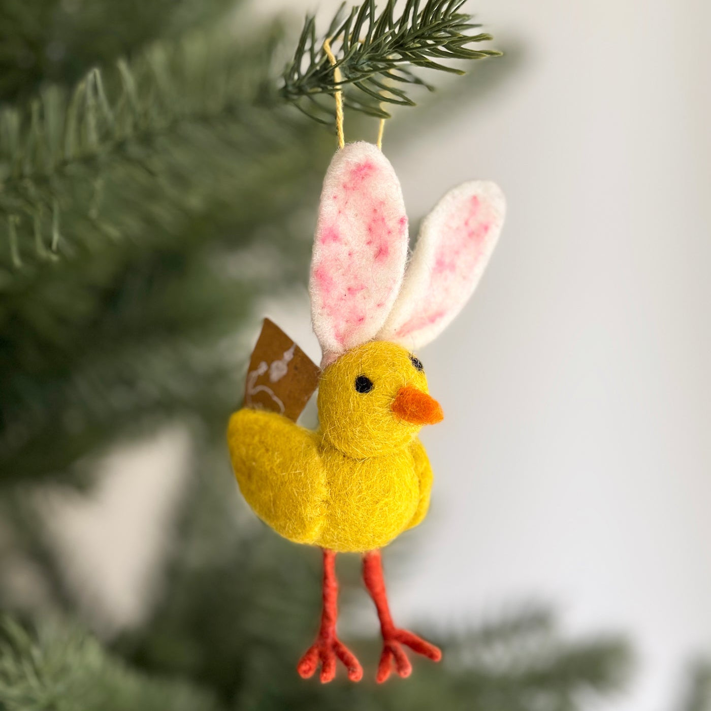 Mini Bunny Chick Ornament