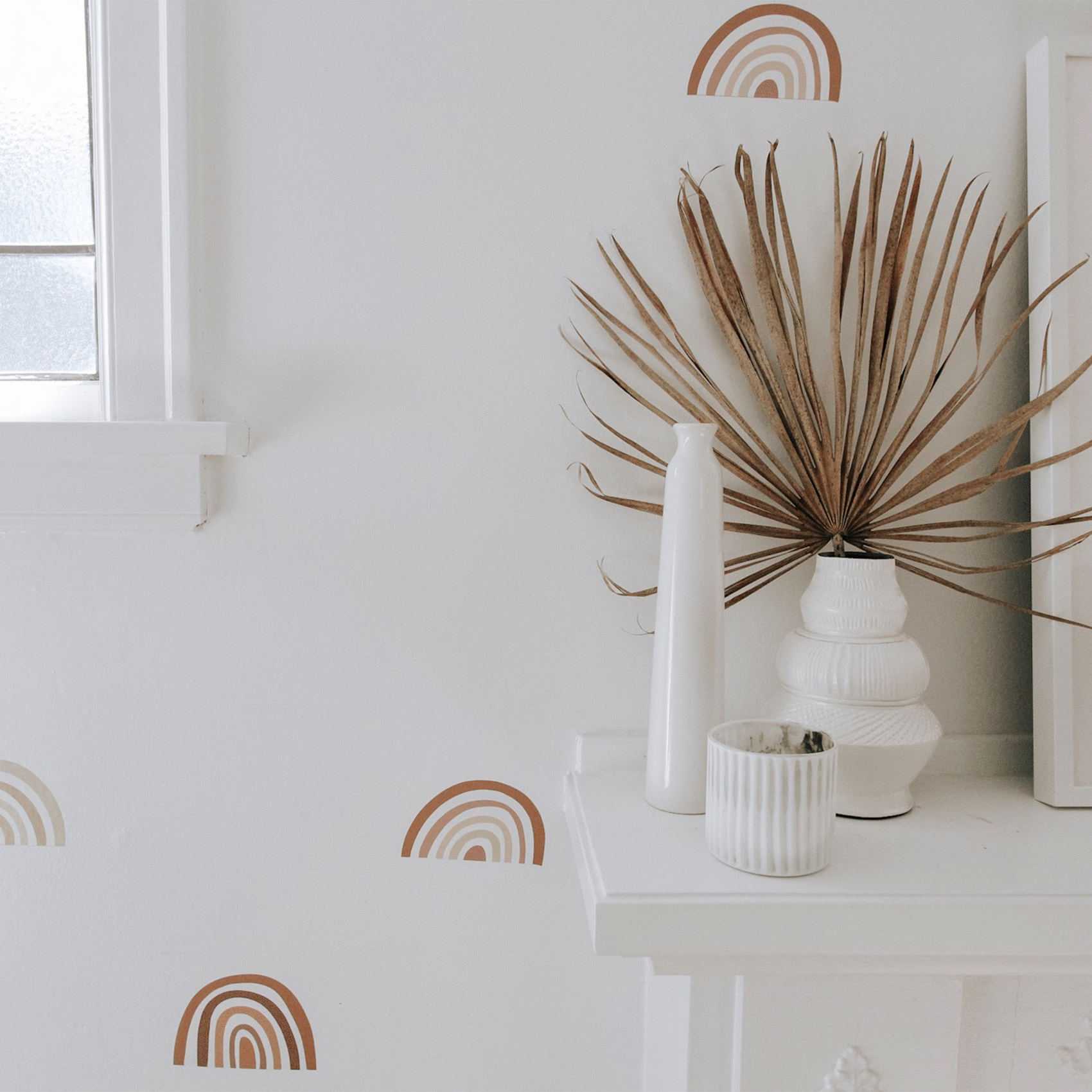 Mini Ombre Rainbows Wall Decals