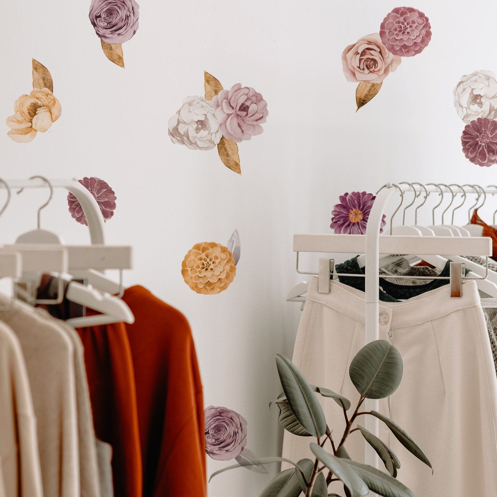 Mini Victoria Floral Wall Decals