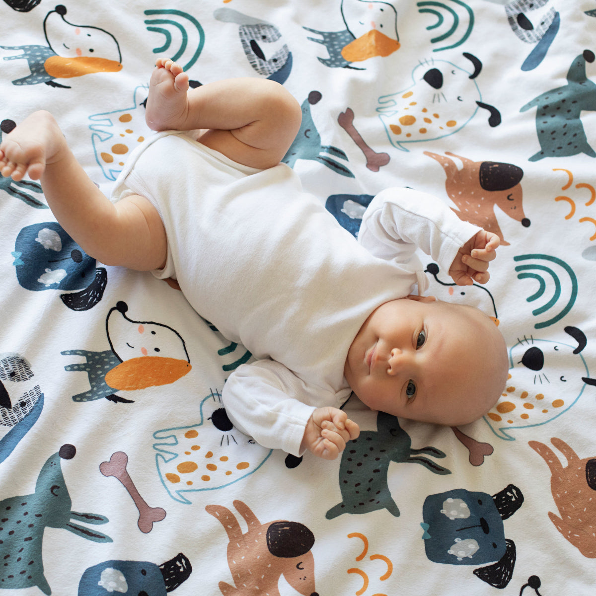 My Best Friends (dogs) Minky Baby Blanket