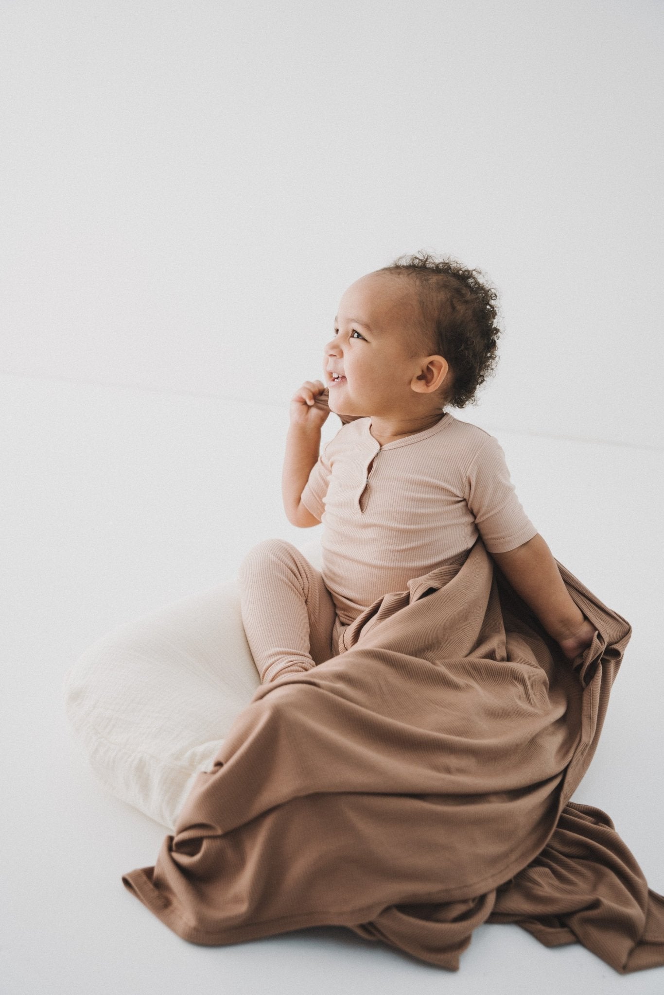 Mocha Stretch Swaddle Blanket