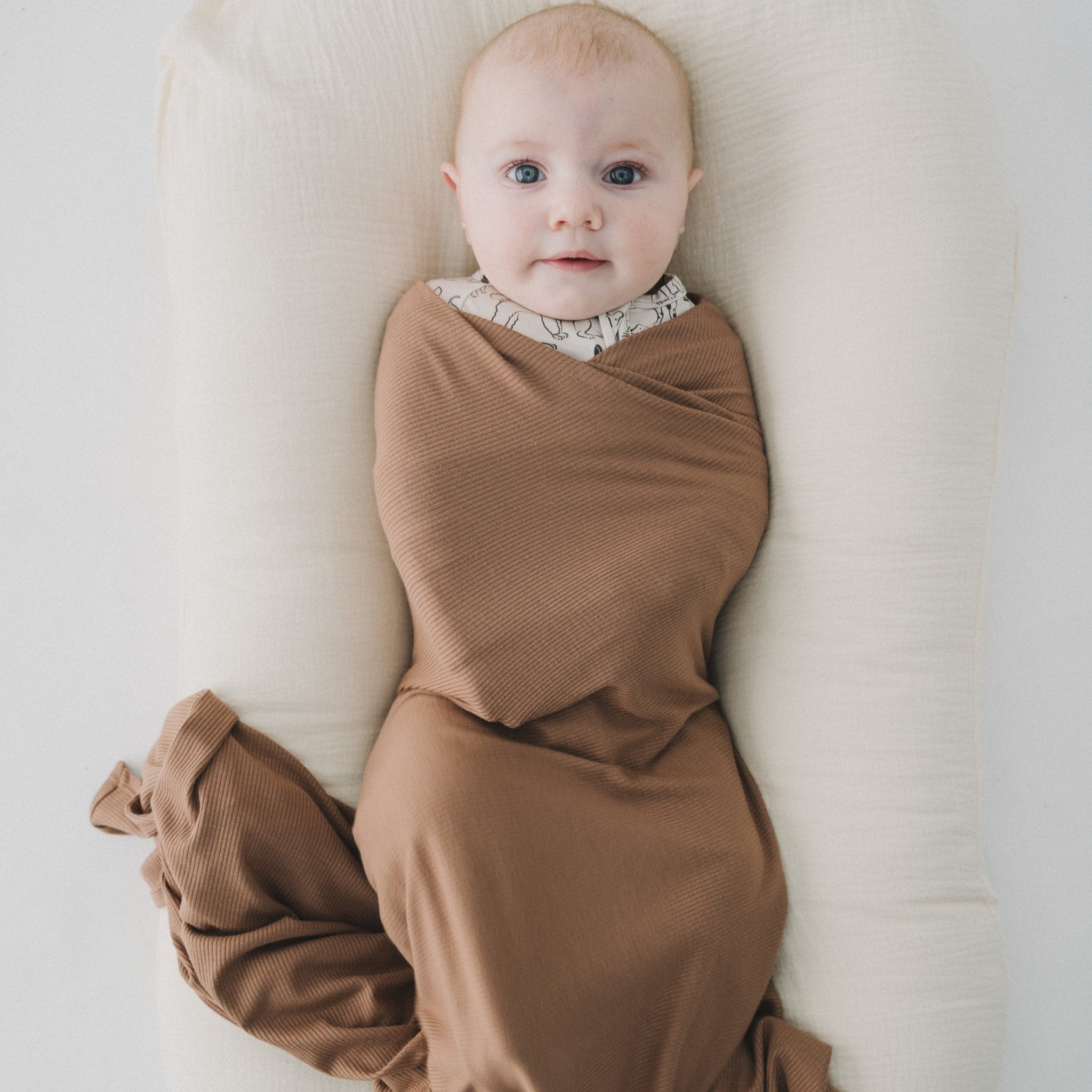 Mocha Stretch Swaddle Blanket