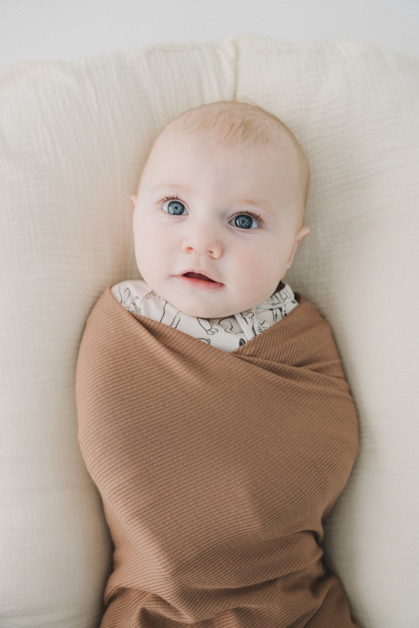 Mocha Stretch Swaddle Blanket