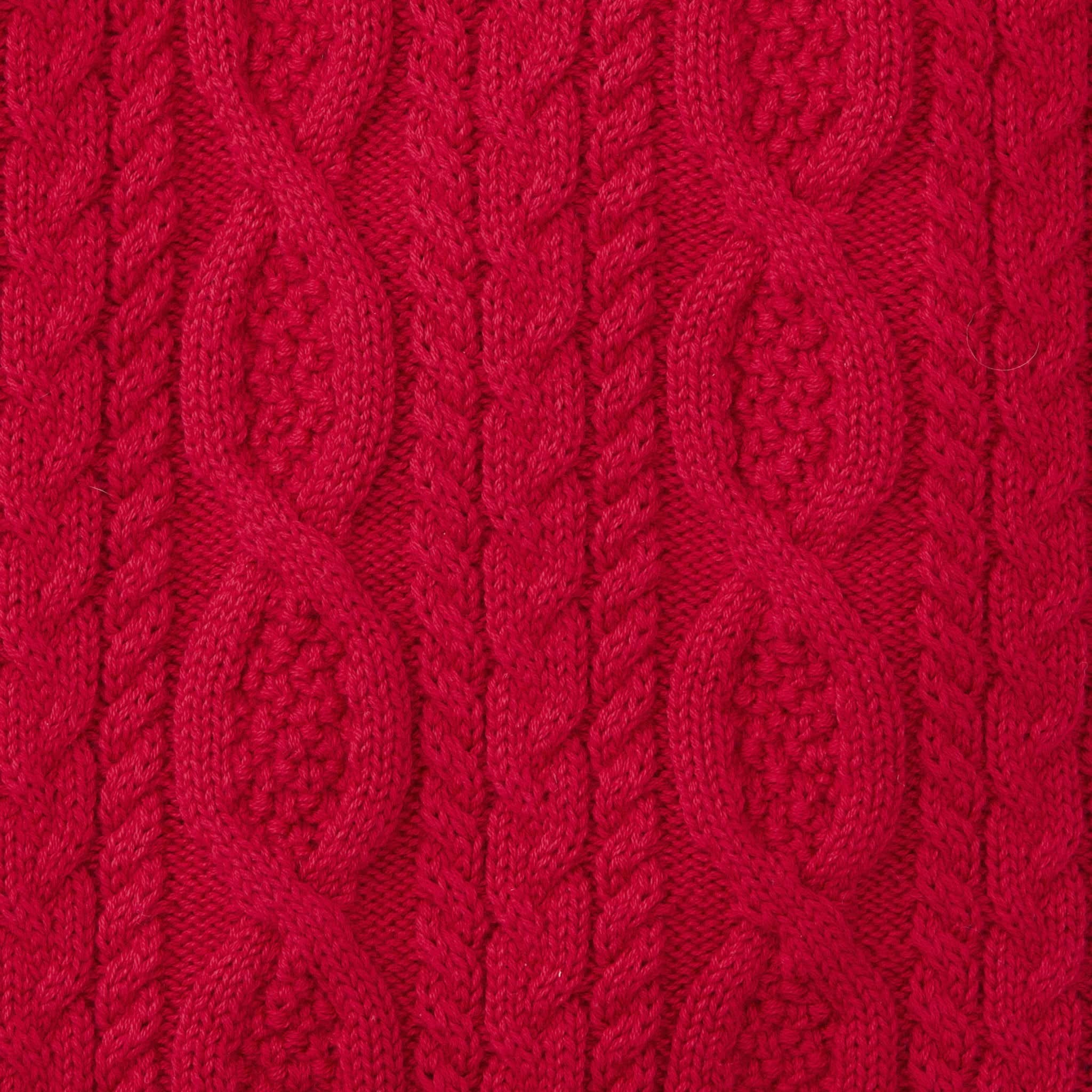 Mock Neck Cable Sweater With Buttons