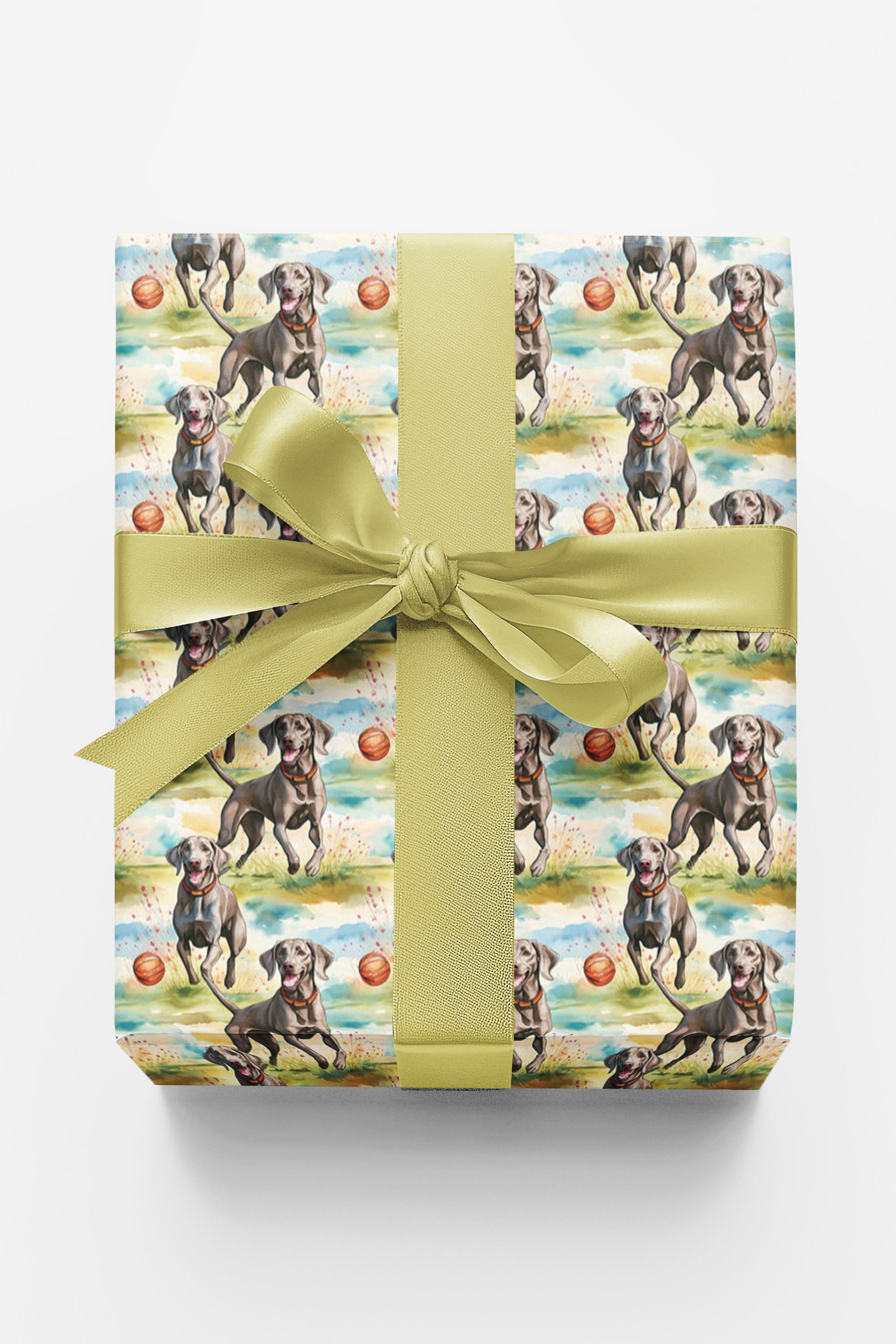 Weimaraner Chase Time