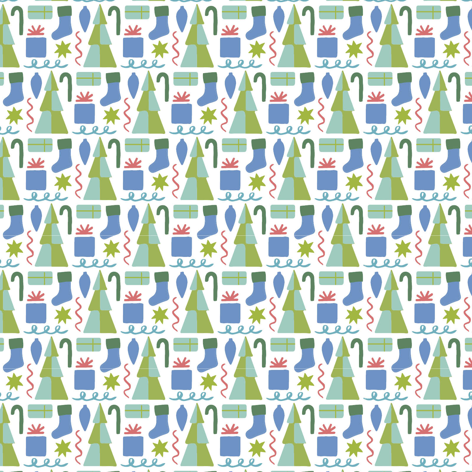 Jack Boys' Pajama Pant Set Mod Holiday Blue