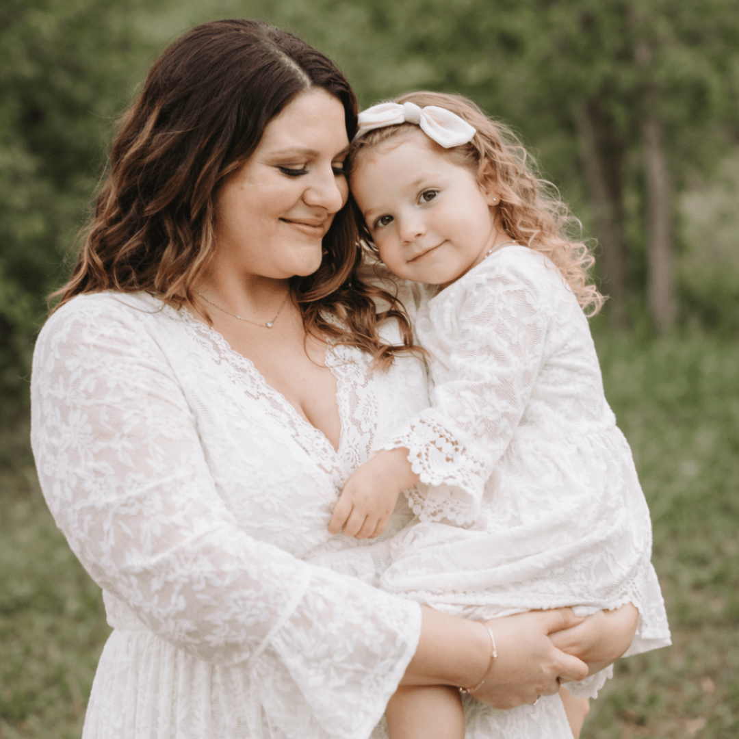 Ivory Lace Mommy & Me Dress - Child