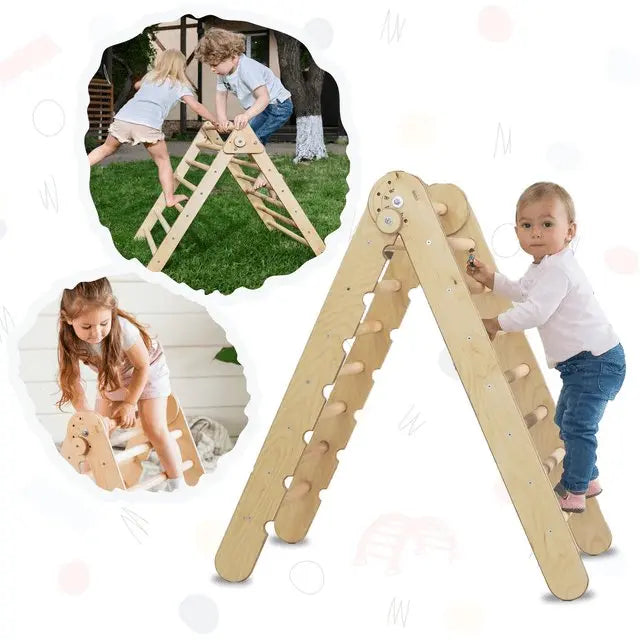 Montessori Triangle Ladder - Handmade Climber For Kids 1-7 Y.o.
