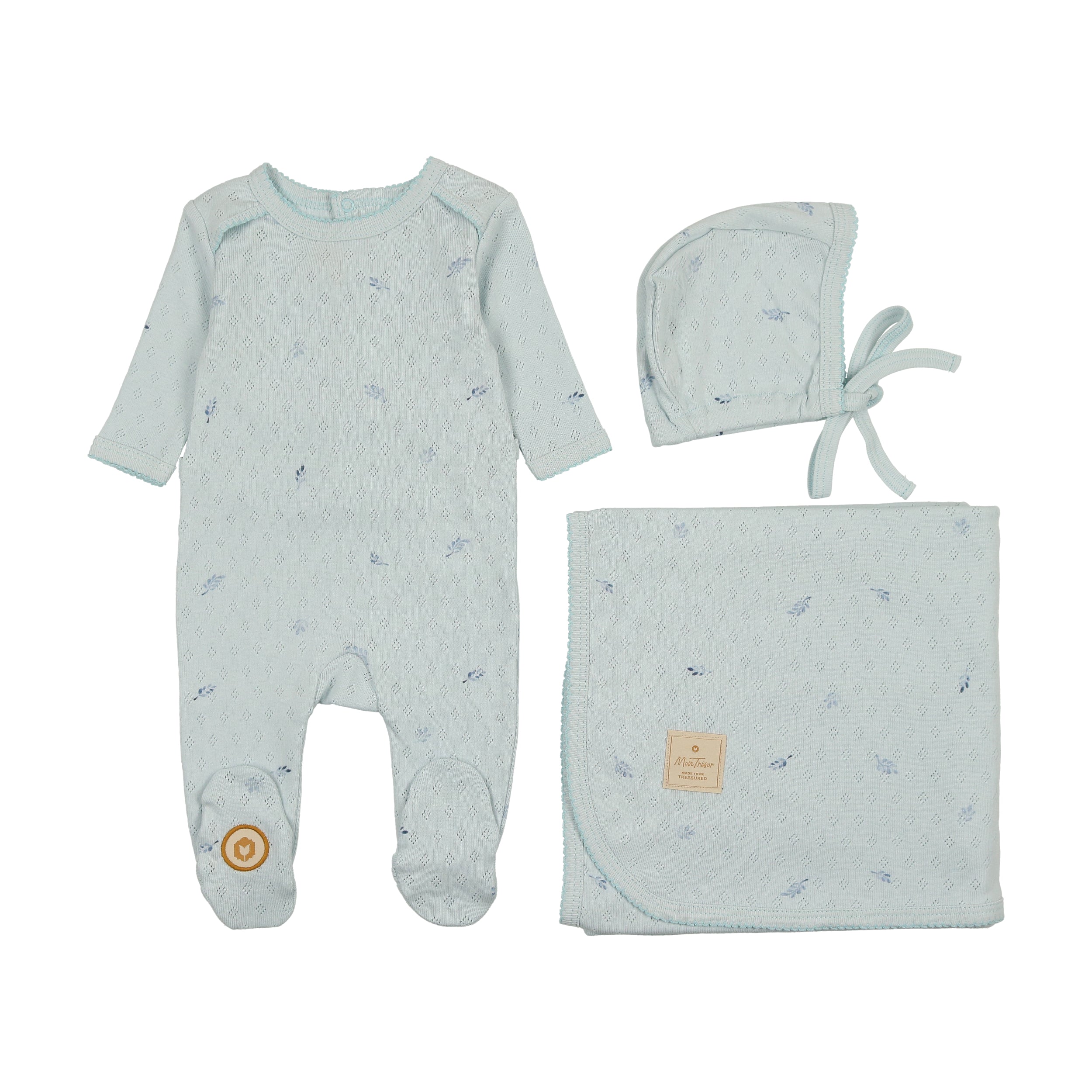 Pointelle Posies Layette Set
