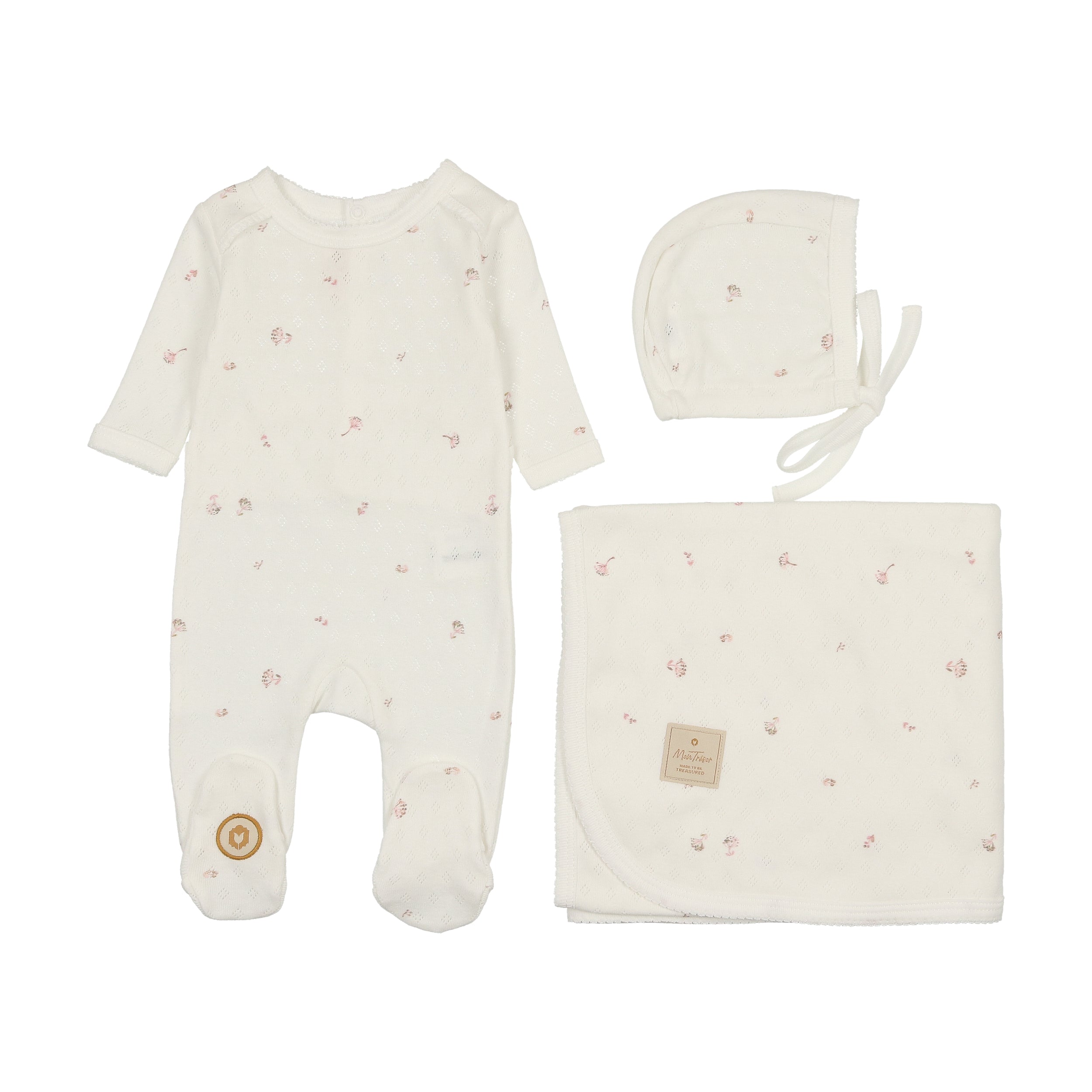 Pointelle Posies Layette Set
