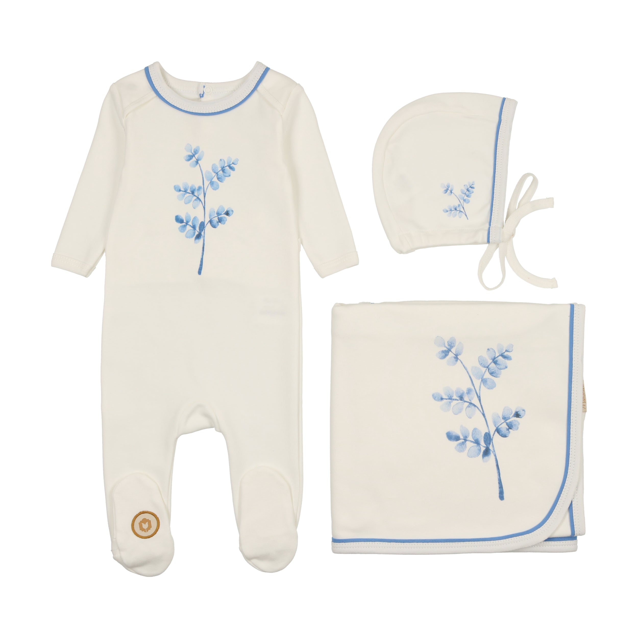 Stem Stitch Layette Set
