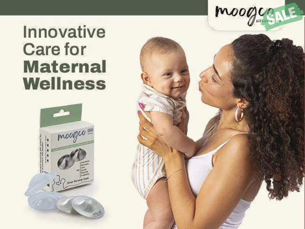 Moogco Silver Nursing Cups 925k Silver - Protect Against Sore Breasts And Nipple Irritation
