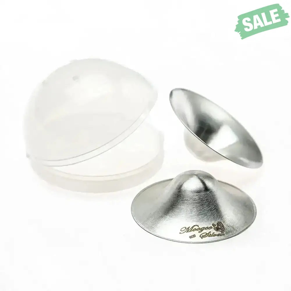Moogco Silver Nursing Cups 925k Silver - Protect Against Sore Breasts And Nipple Irritation