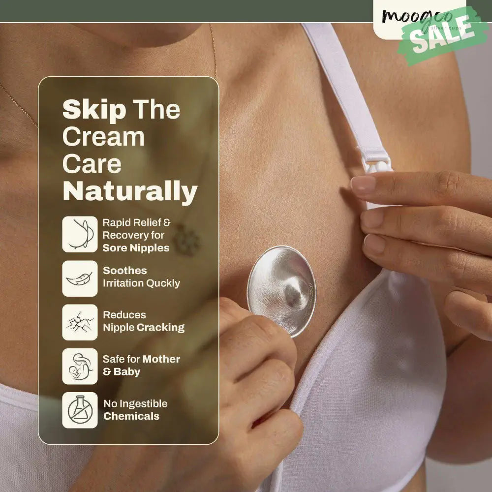 Moogco Silver Nursing Cups 999k Silver