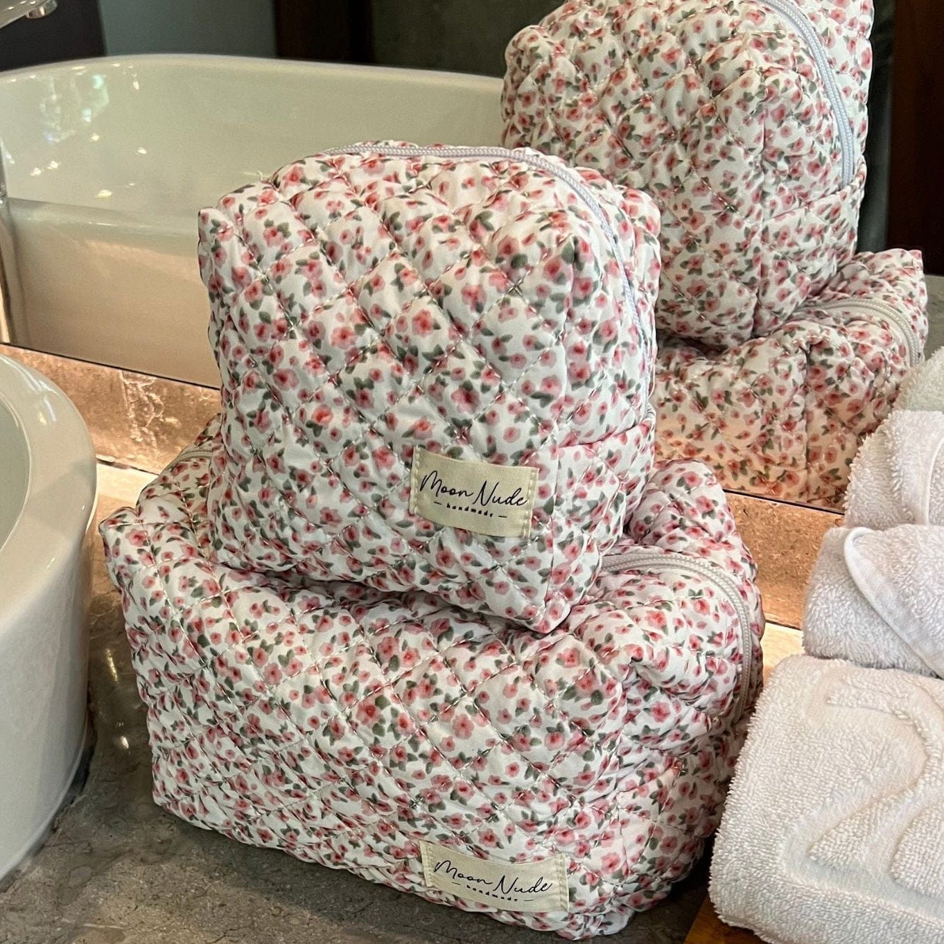Peony Large Makeup Bag