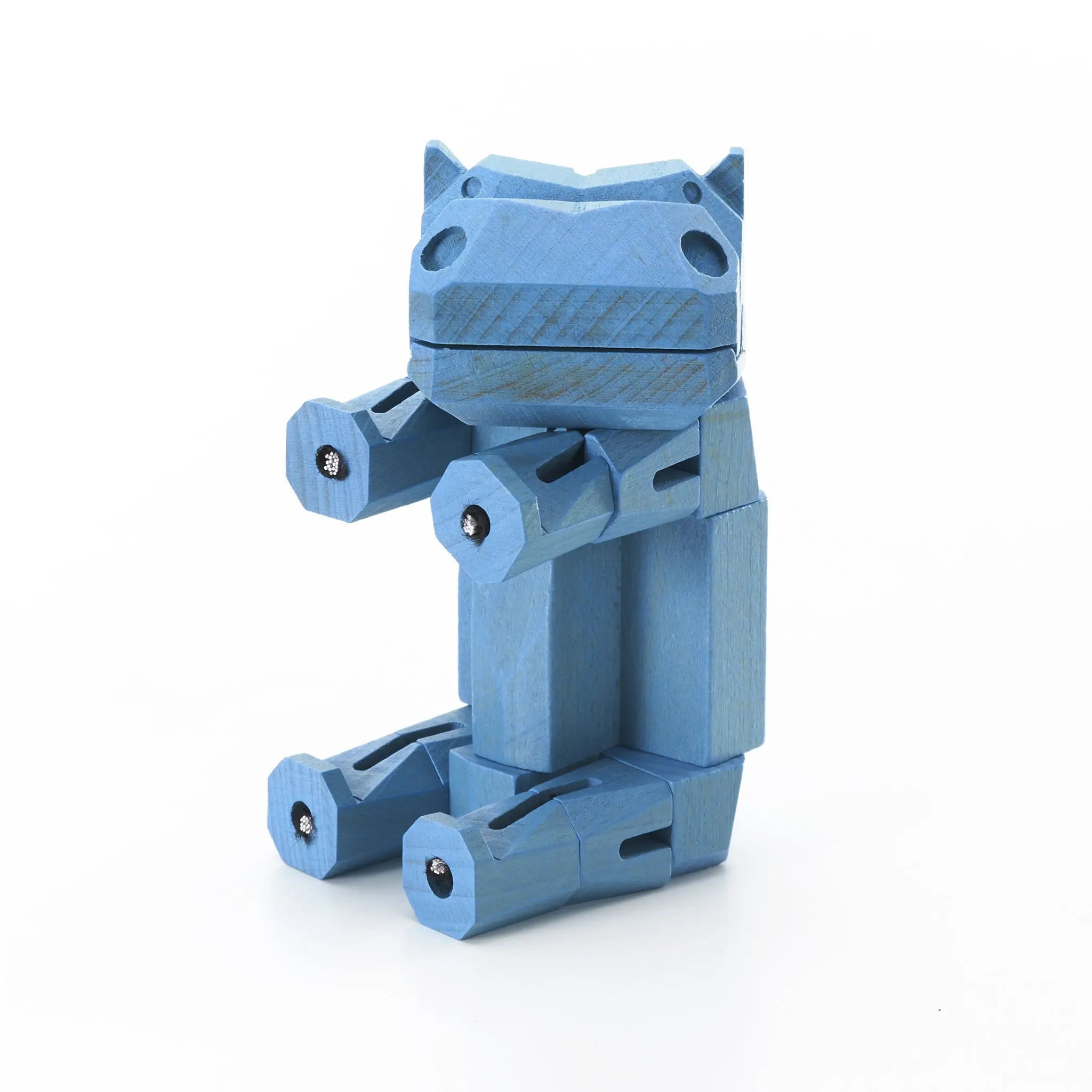 Morphits® Modern Wooden Hippo Decor – Interactive Puzzle & Art Piece