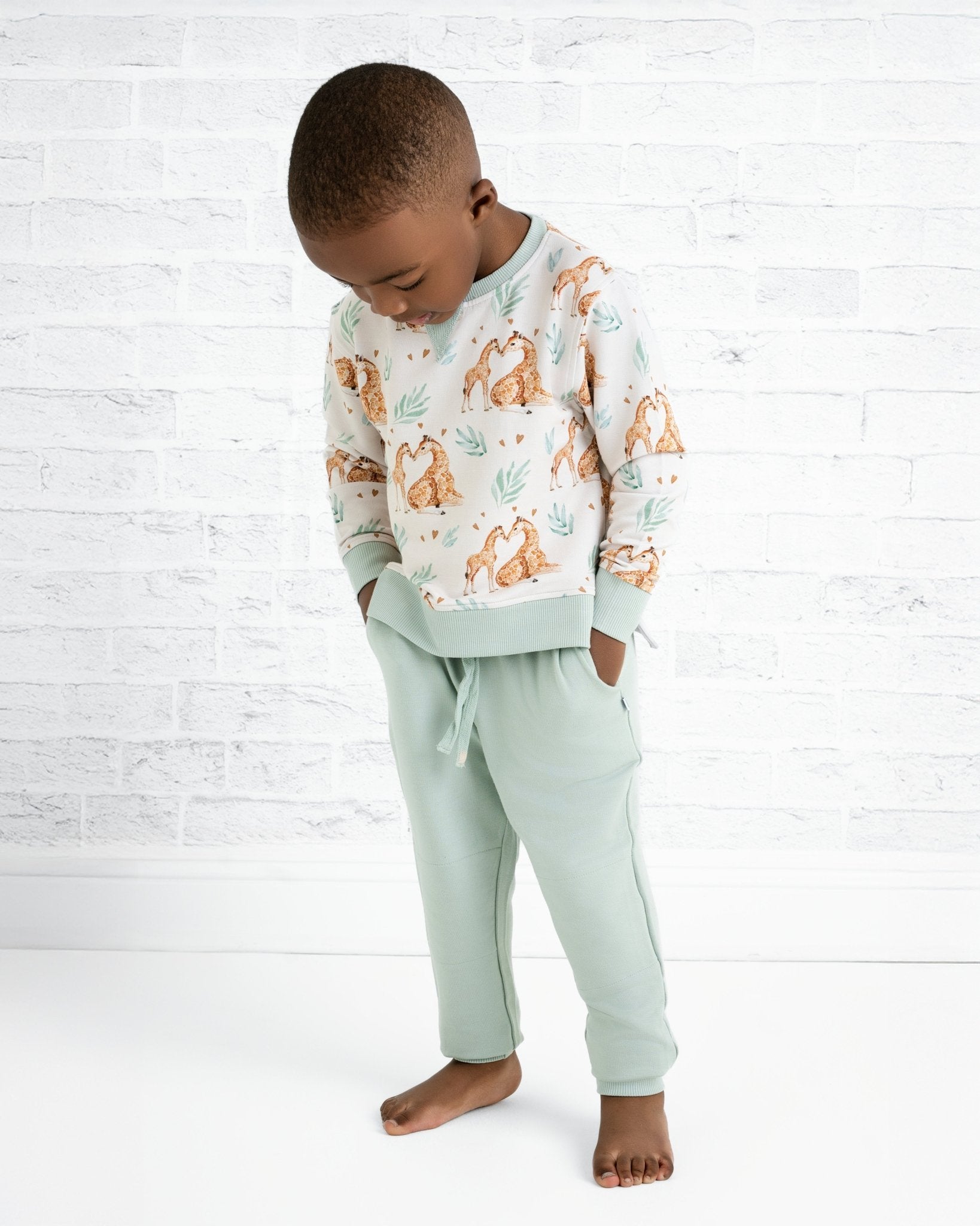 Mother's Love (giraffe) Kids Jogger Set