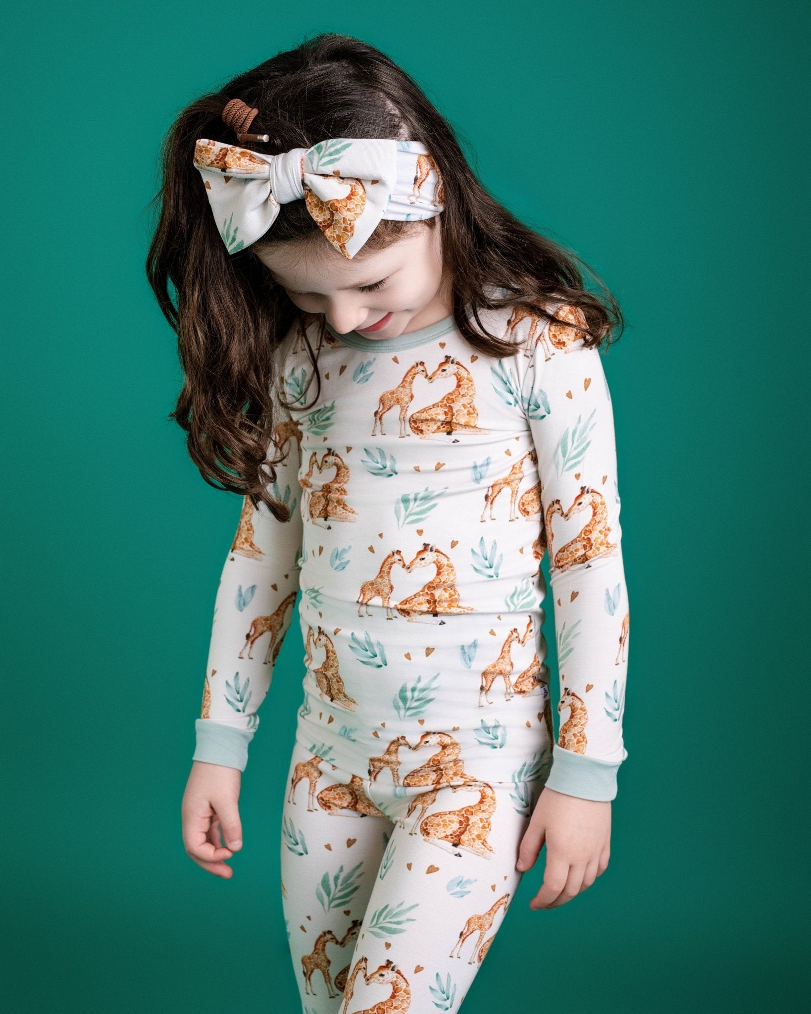 Mother's Love (giraffe) Long Sleeve Pj's