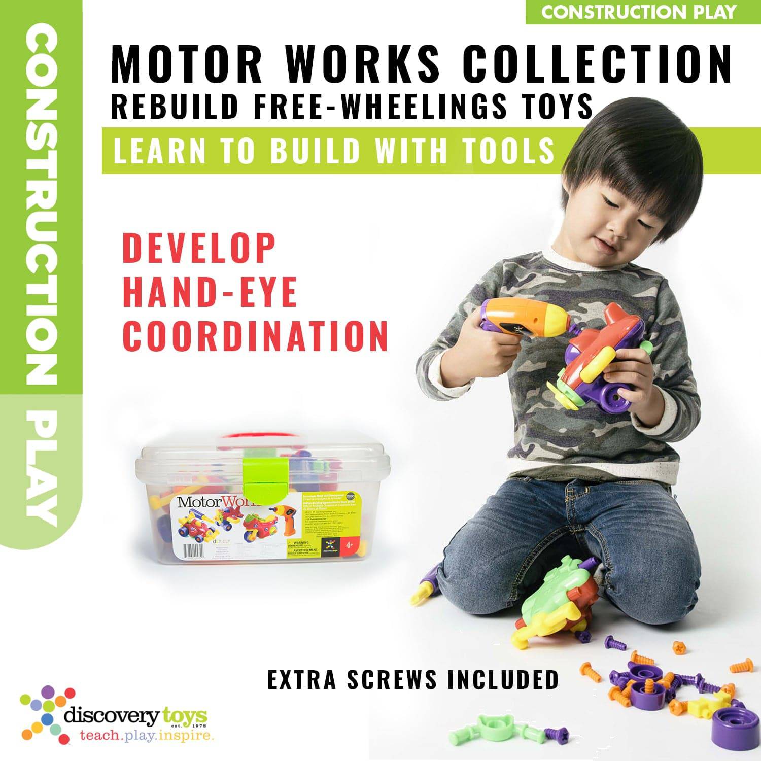 Motor Works Diy Take-apart Vehicles Set