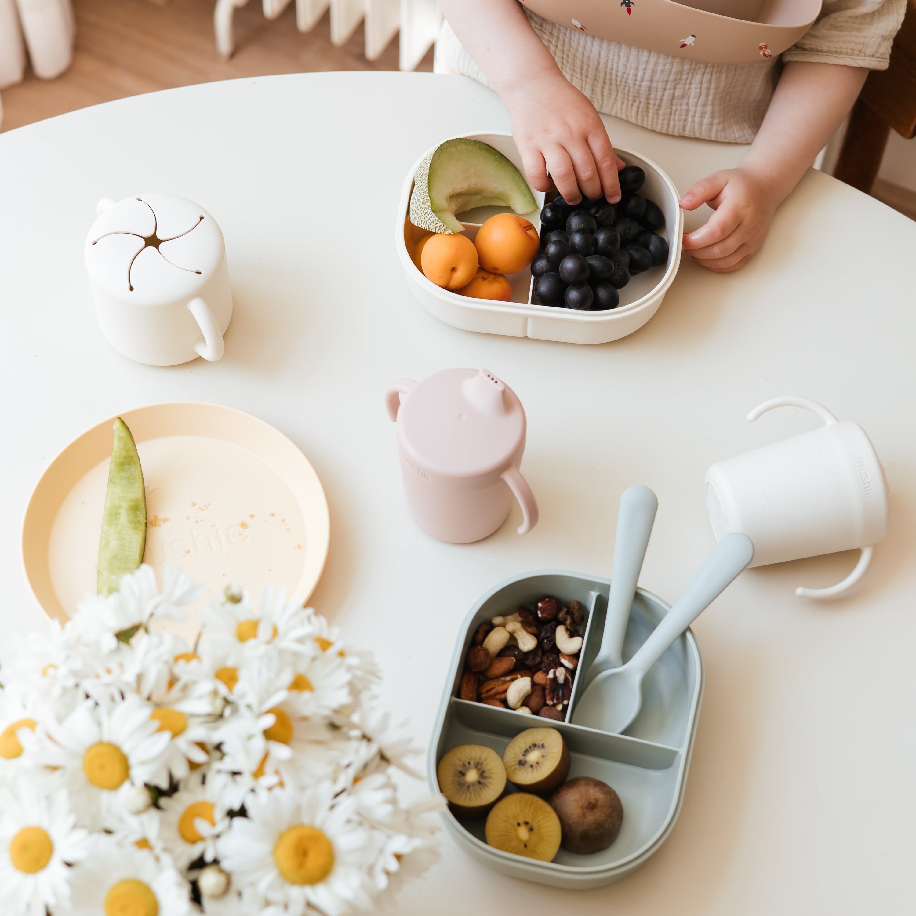 Round Dinnerware Plates, Set Of 2