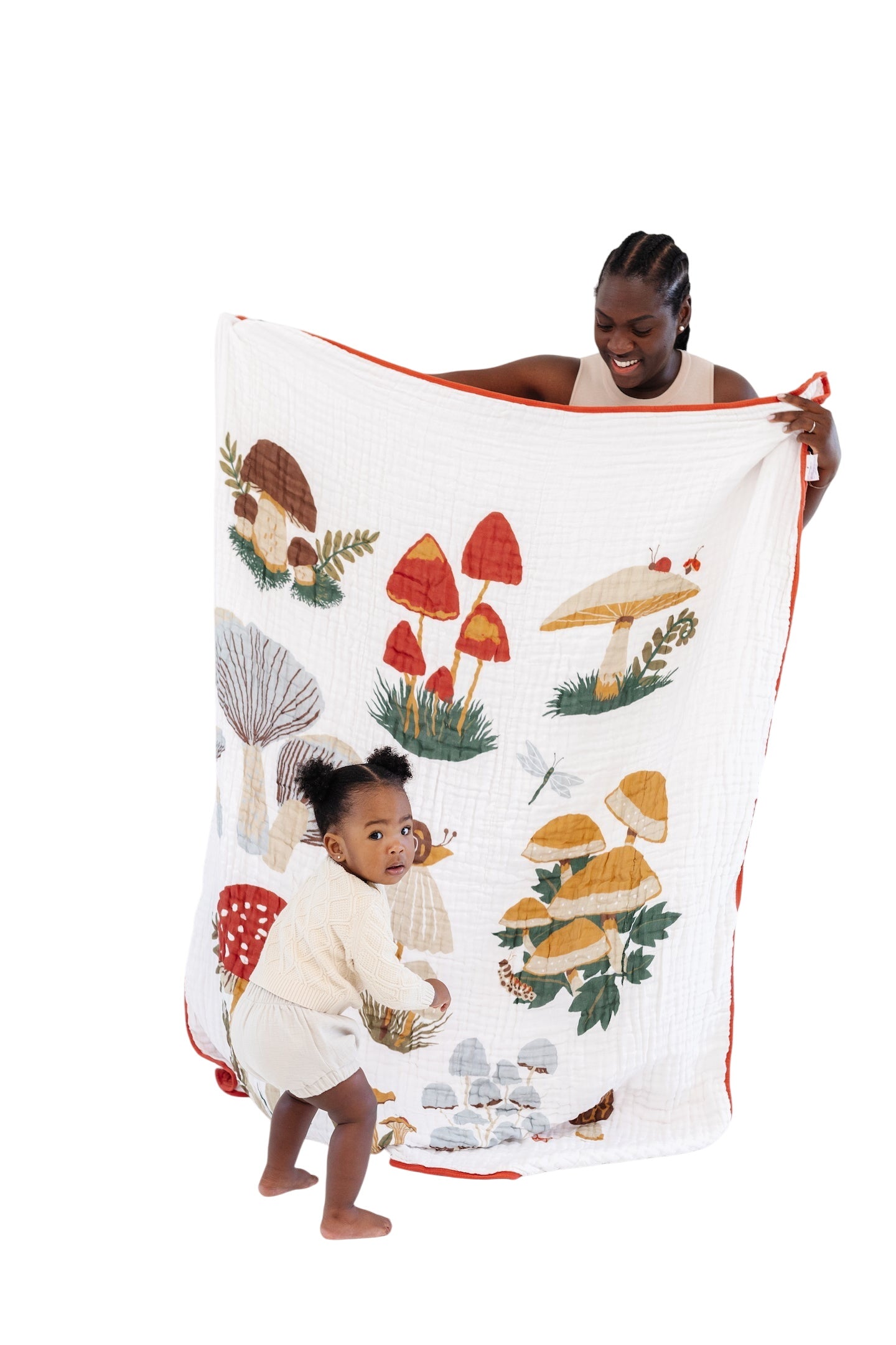 Large Mushroom Throw Blanket