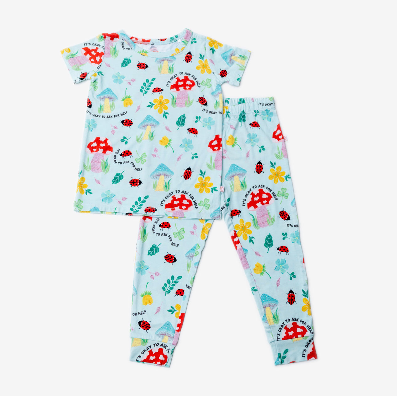 The Second-skin 2-piece Short Sleeve Pajama | Magic Mushroom