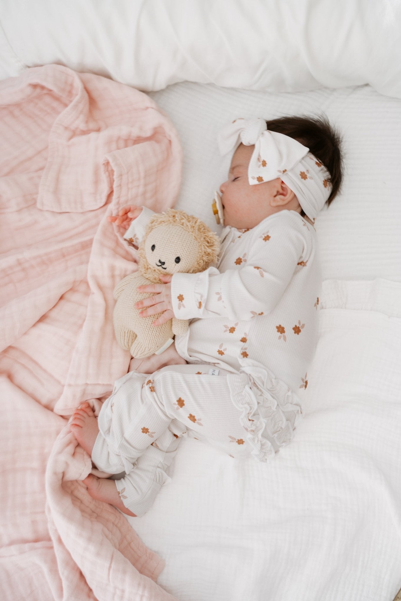 Muslin 6-layer Blanket - Baby Pink