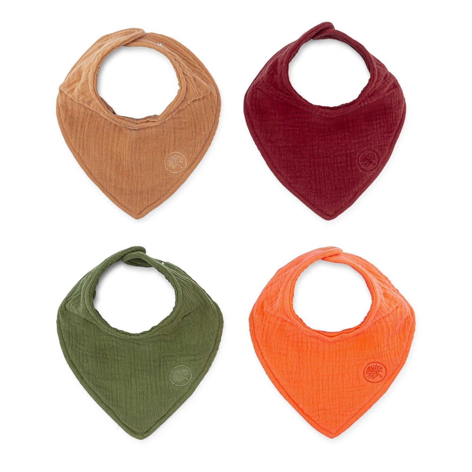 Estes Muslin Bandana Bibs Set (4-pack)