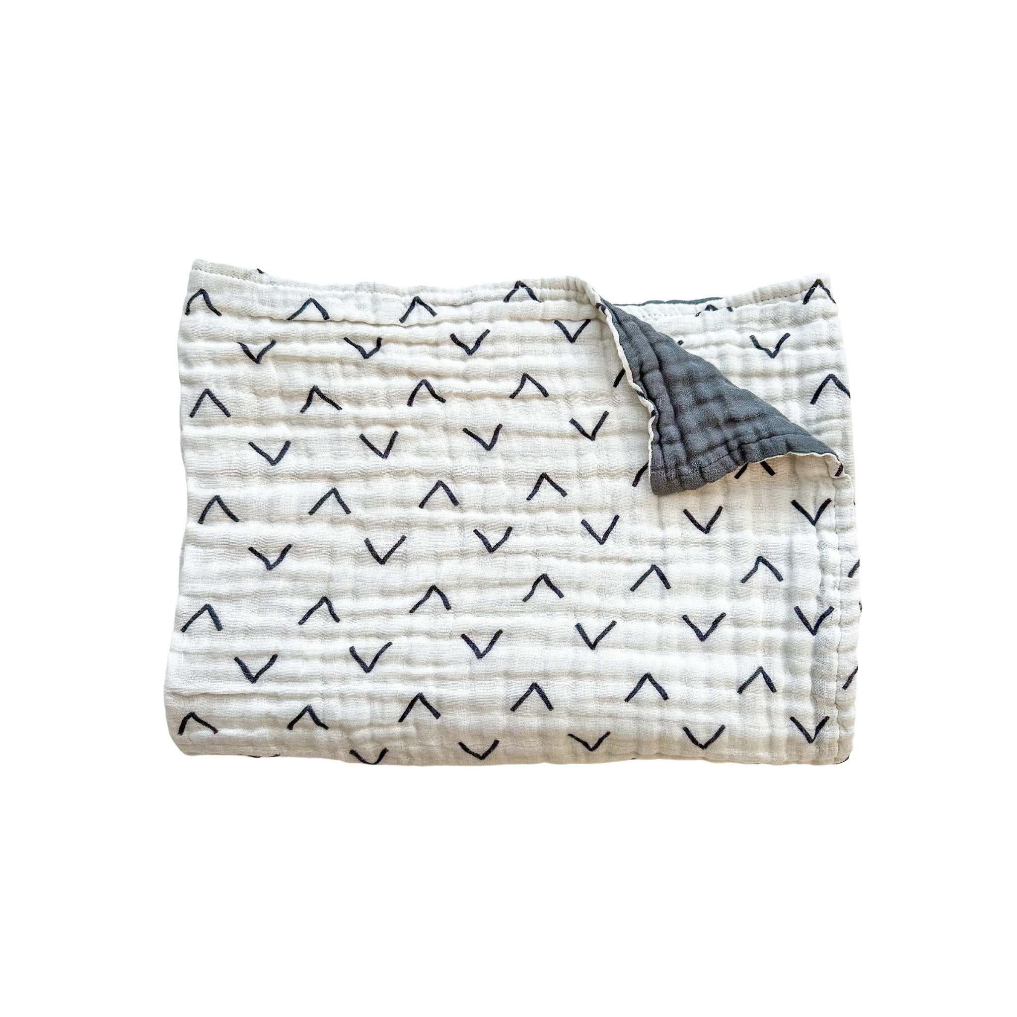 Muslin 6-layer Blanket - Black Arrow