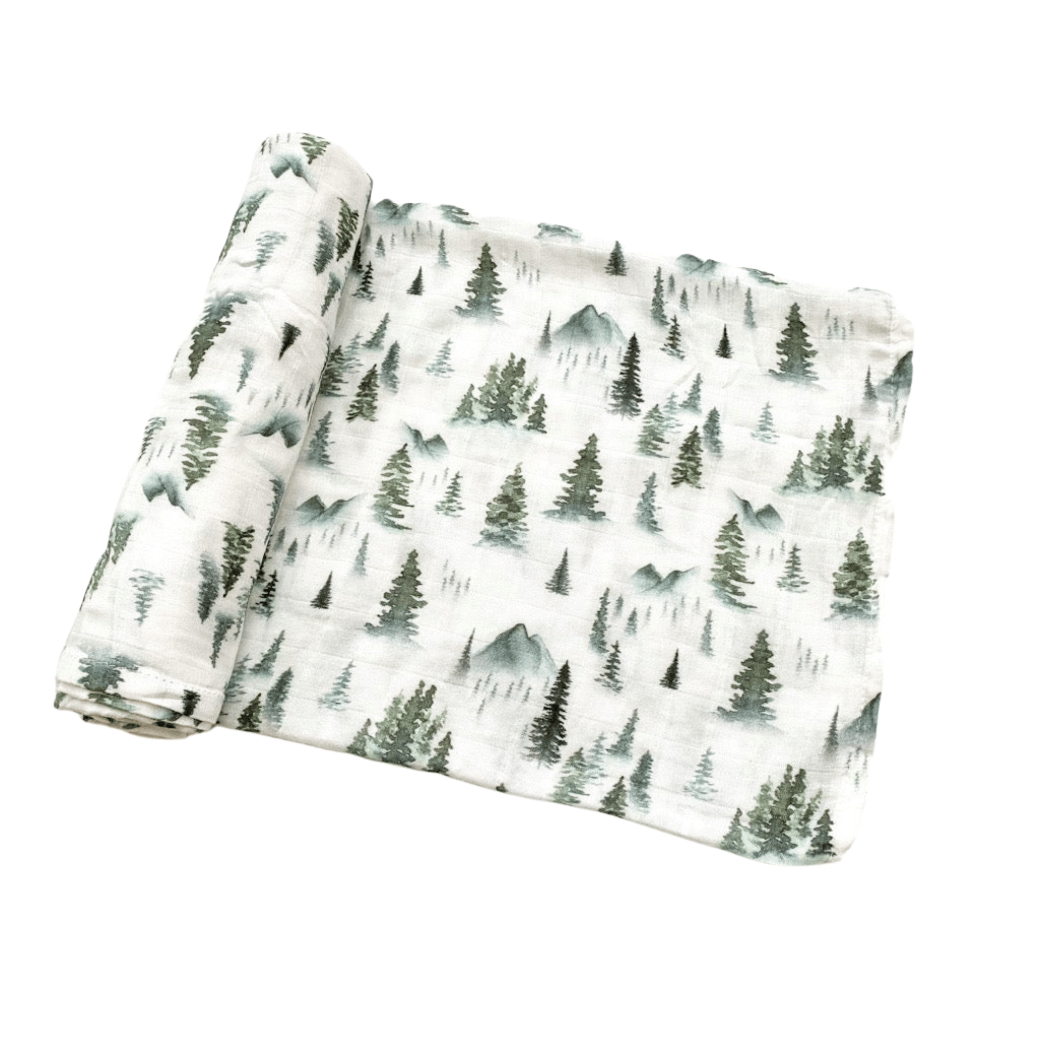 Muslin Swaddle Blanket - Green Forest