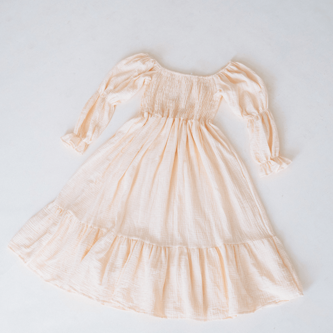Muslin Puffed Sleeve Mommy & Me Dress - Women