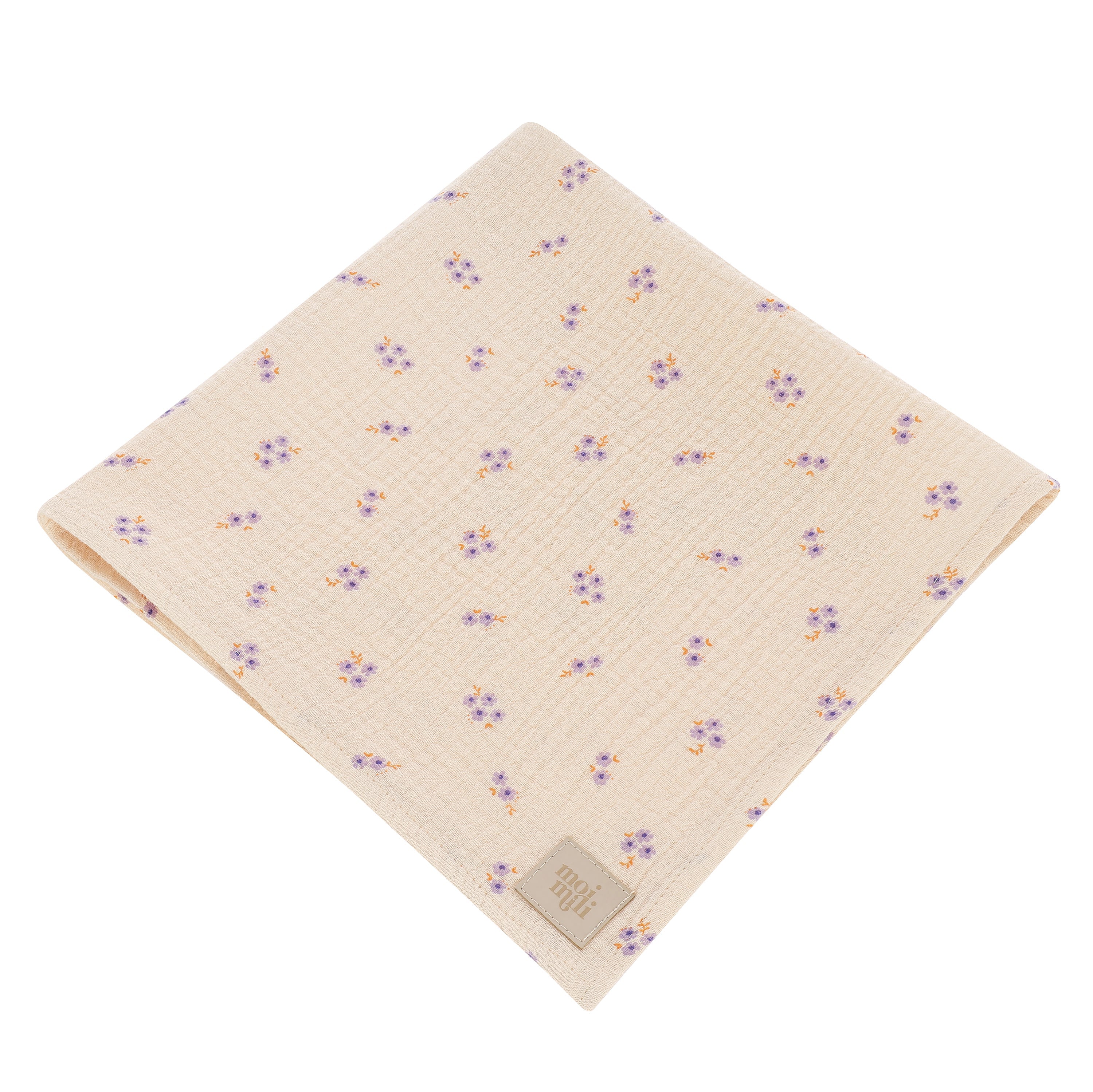 Pink And Purple Forget-me-not - Muslin Nappies (set Of 2)